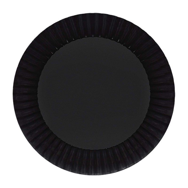 Party Essentials Deluxe Quality Hard Plastic 40 Count PartyDinner Plates 1014Inch Black